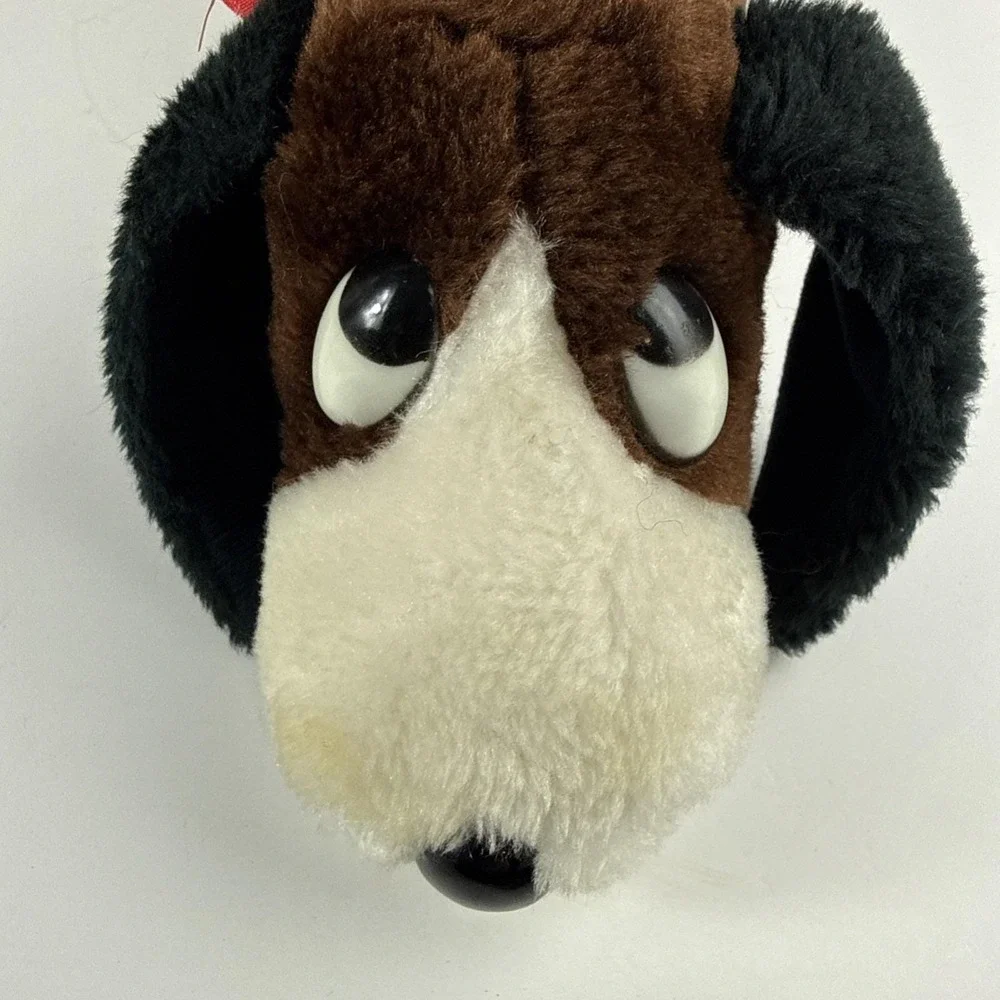 Vintage Atlanta Novelty Gerber Basset Hound‎ Plush Wind Up Music Box Lullaby Dog